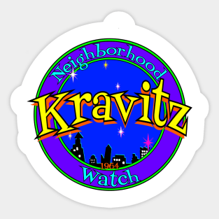 Kravitz Neighbourhood Watch Sticker